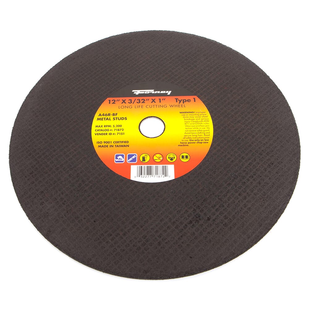 71872 Cutting Wheel, Metal, Type 1